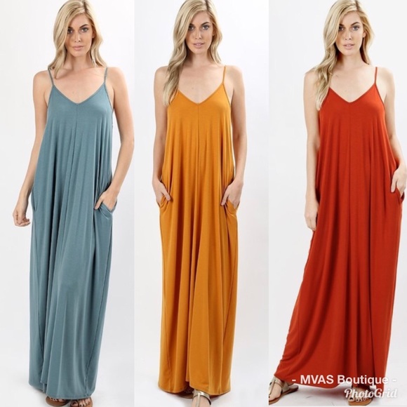 Rust Amina Maxi Dress - Picture 2 of 3